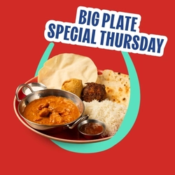 A banner promoting the Big Plate Special Thursday campaign at Hungry Horse venues.