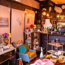 A staged Windrush Front Room displayed for a event at Sunrise House 