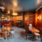 The restaurant area at the Prince Of Wales.