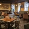The interior restaurant and seating area at The Bell.