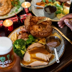 Christmas turkey dinner