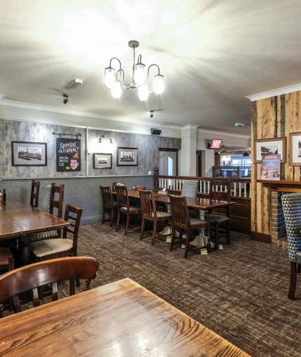 interior restaurant and seating area