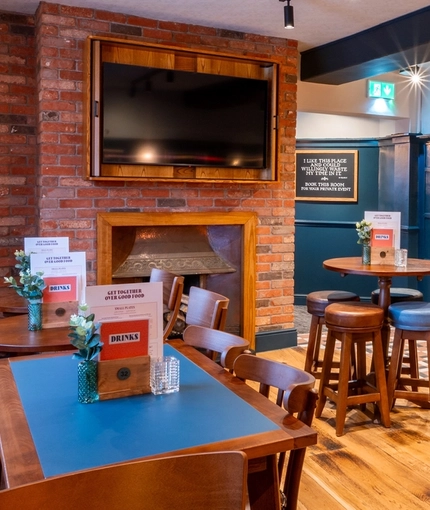 interior dining area of a Greene King pub