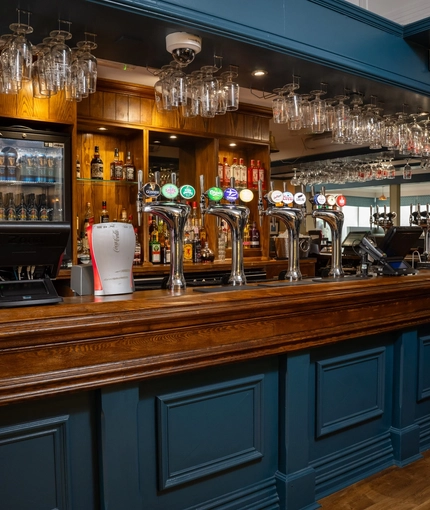 The interior bar area at the Dragon