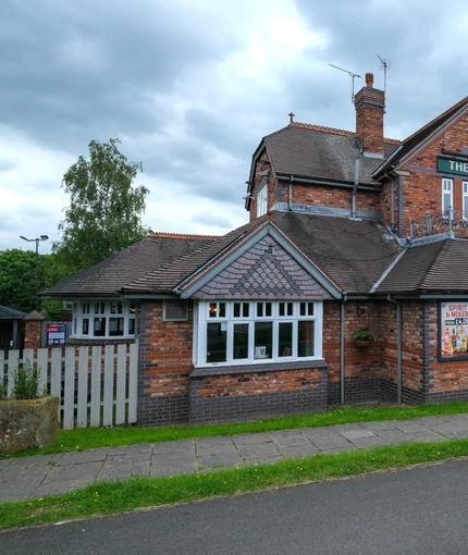 Exterior facade of a pub.