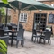 External view of a beer garden 