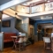 Interior seating area in a pub restaurant