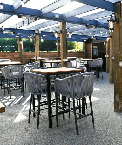 exterior beer garden