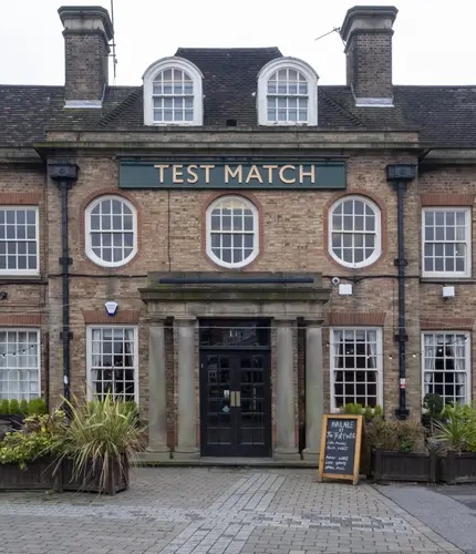 The exterior of the Test Match Hotel