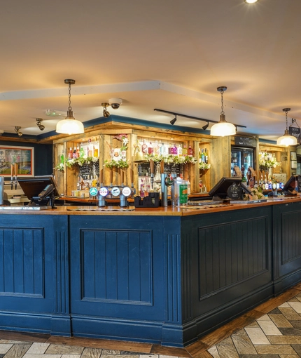 interior bar area of the pub