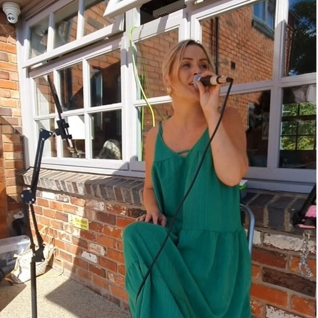 An image of Amy Morris advertising a live music event at The Boat.