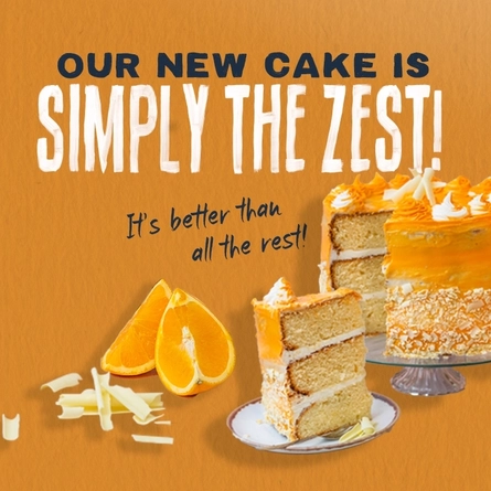 Simply the Zest cake at Farmhouse Inns