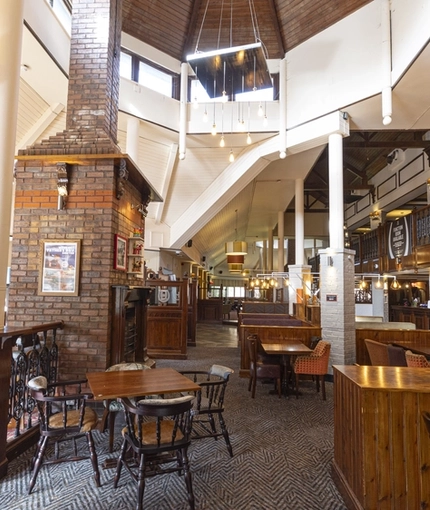 interior restaurant and seating area