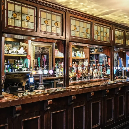 The interior of Ye Olde Starre Inn