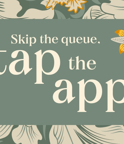 A banner promoting an 'App Launch' available at Chef & Brewer venues.
