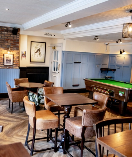 interior seating area of the pub