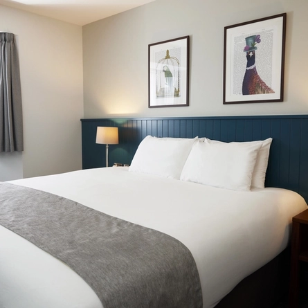The interior of one of the hotel rooms at The Caledonian Hotel.