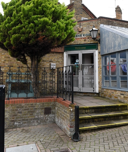 The exterior of the venue