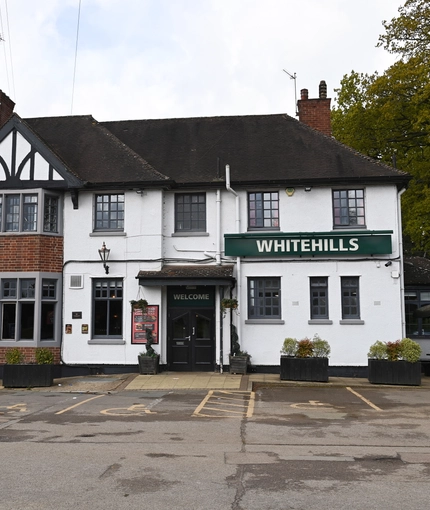 Exterior facade of a pub.