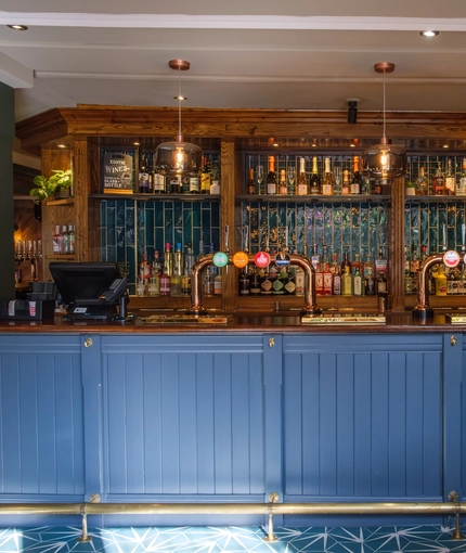 The interior bar at The Hare & Hounds.
