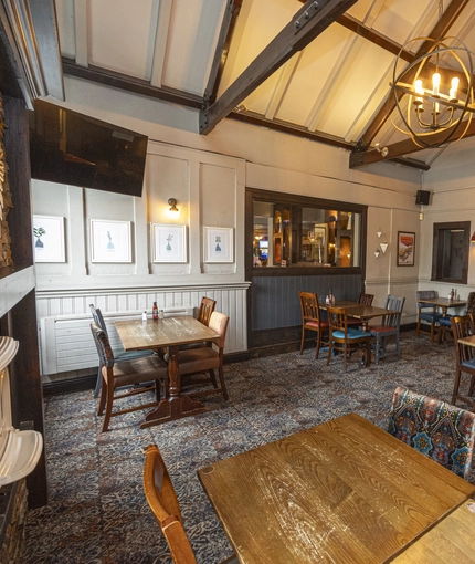 Restaurant area in a pub