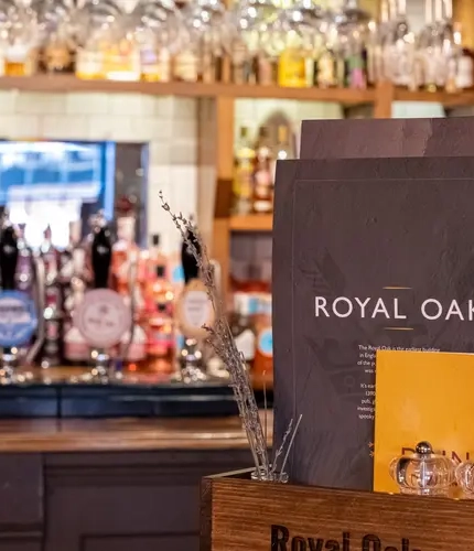 The bar of the Royal Oak