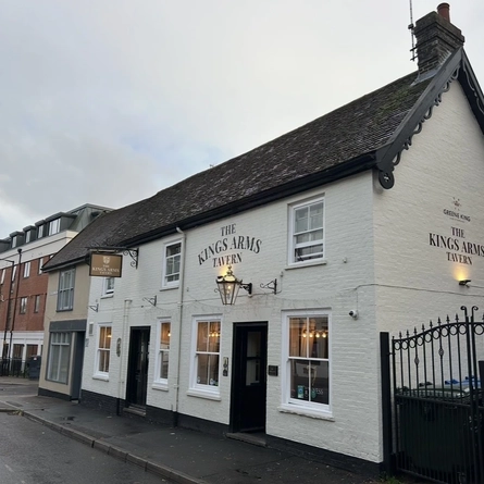 The exterior facade of the Kings Arms.