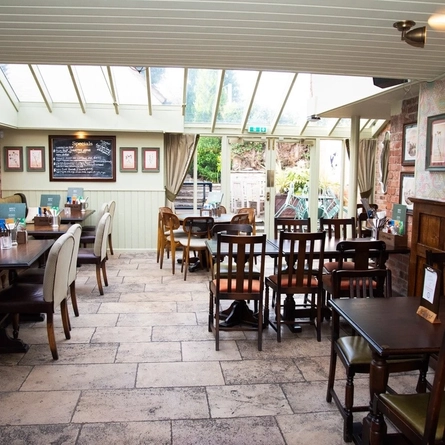 The interior restaurant and dining area  at the Dirty Duck.