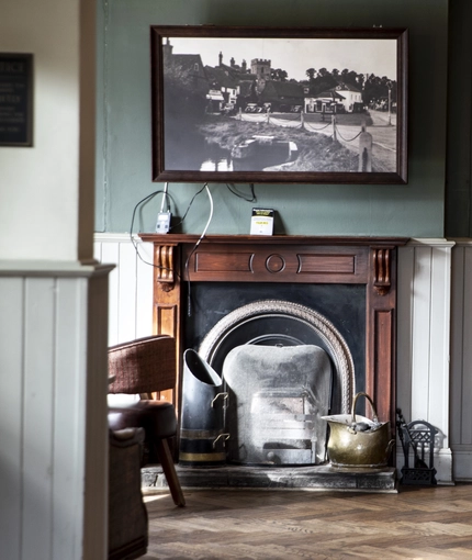 Interior fireplace