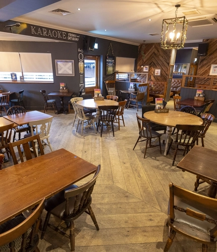 interior restaurant and seating area