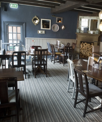 Restaurant seating area in The Griffin.