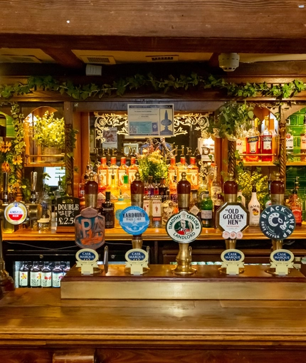 Bar area in a pub