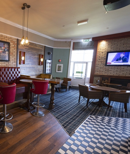 interior restaurant and seating area