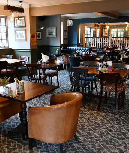 interior restaurant and seating area