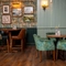 Some tables in the restaurant of the Wateringbury.