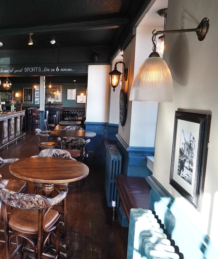 interior restaurant and seating area