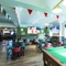 interior seating area with pool table