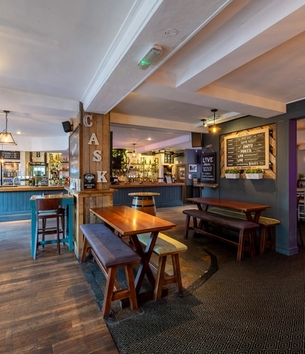 Restaurant area in a pub