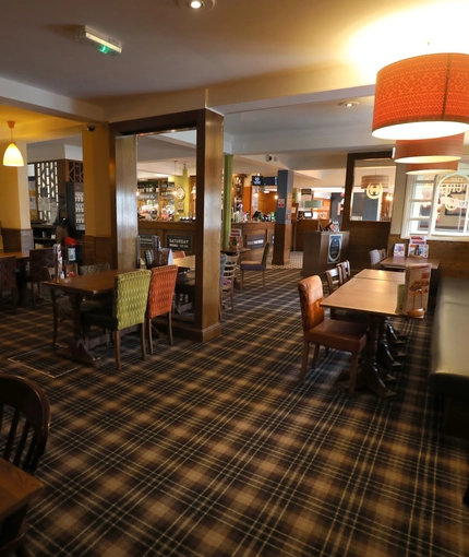 Restaurant area in a pub