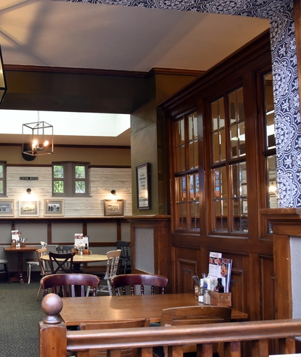interior restaurant and seating area