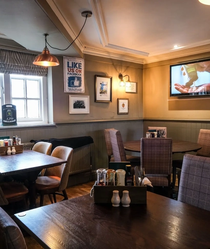 interior restaurant and seating area
