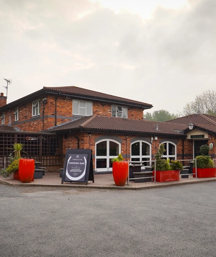 External view of a pub entrance