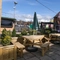 The beer garden of The Singing Chocker.