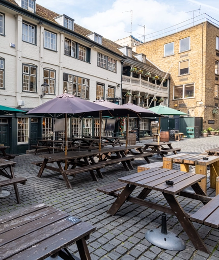 exterior beer garden