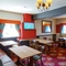 Interior dining area of a pub.