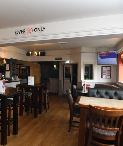 Restaurant area in a pub