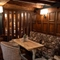 Interior seating area in a pub restaurant