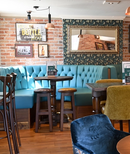 The interior restaurant seating area at The Yorkshire Grey.