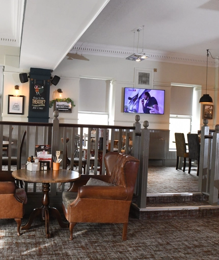 interior restaurant and seating area