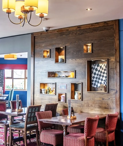 interior seating area of the pub